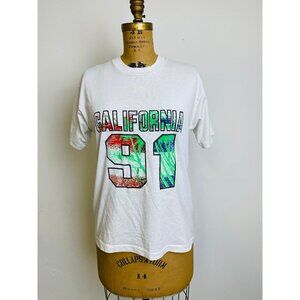 Vintage 1991 California T-shirt, Screen Stars Best, L, California Tropical Tee